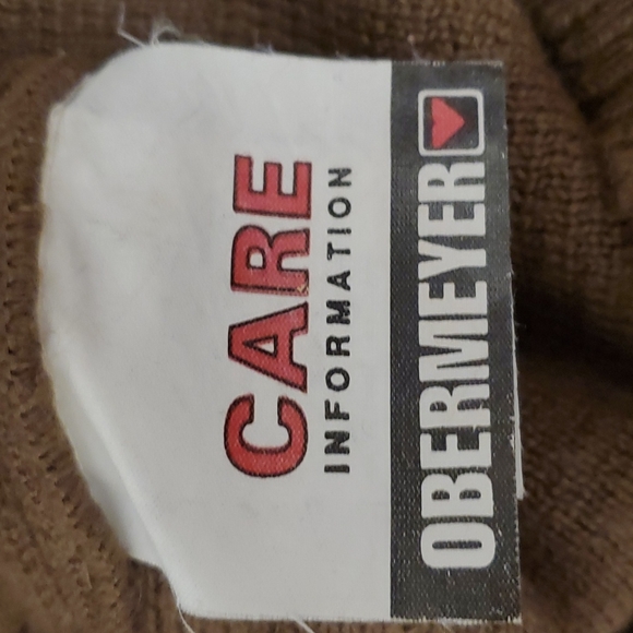 Obermeyer Vintage Brown Red Wool Blend Ski Sweater - Picture 7 of 9